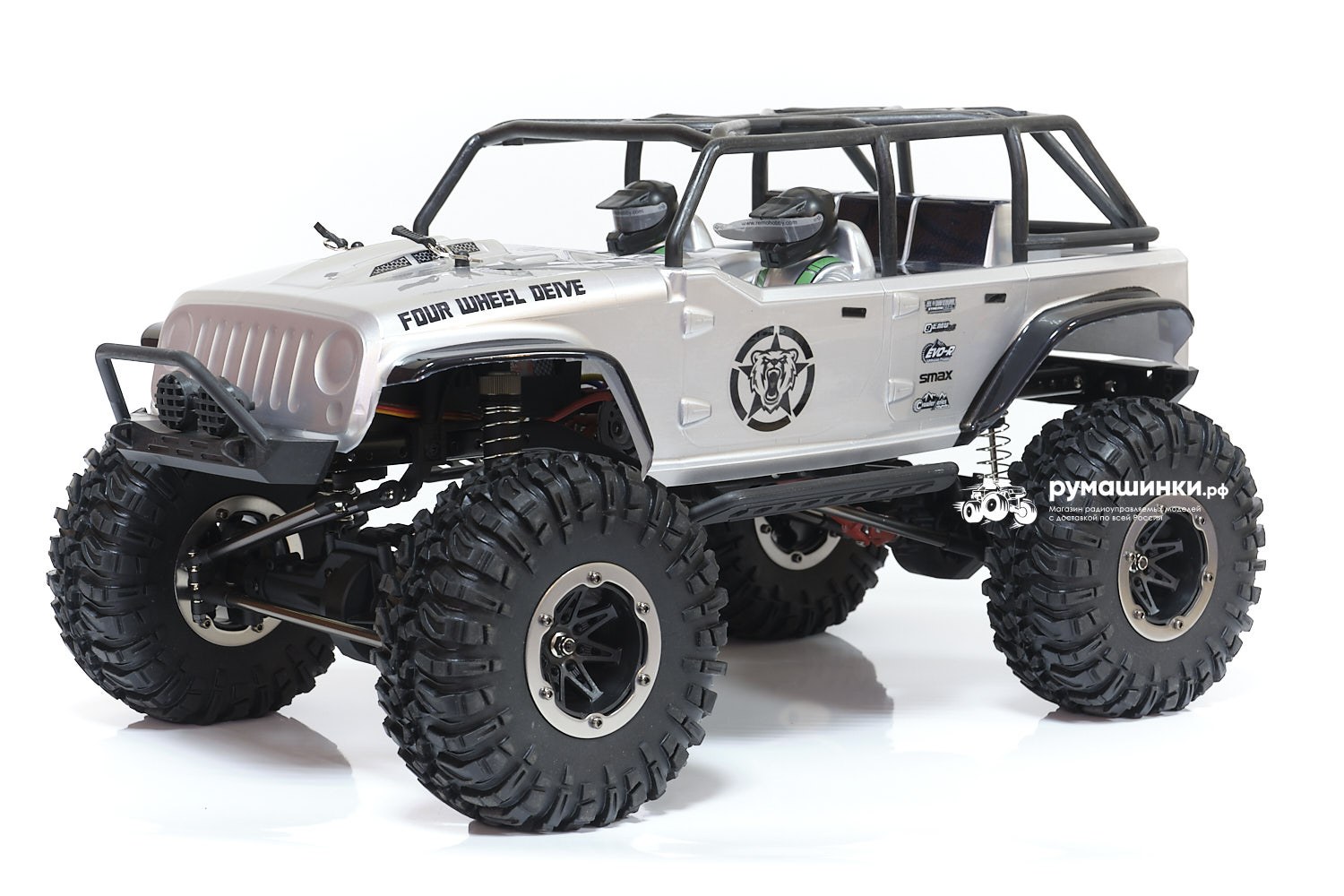 Радиоуправляемый краулер Remo Hobby RH Open-Topped Jeeps 4WD RTR RH1073-SJ  Купить с доставкой